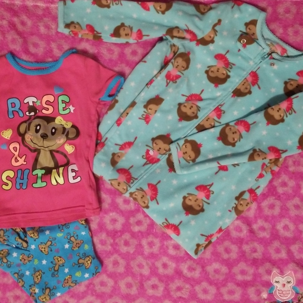 💜 3/$20 Monkey PJ lot